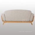 Sofa en tissu doux de meubles en bois